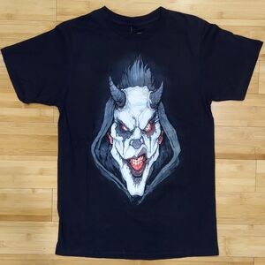 Spencer's Big Chris Art Cult Of Fools Black T-Shirt Size S "Abaddon Apollyon"